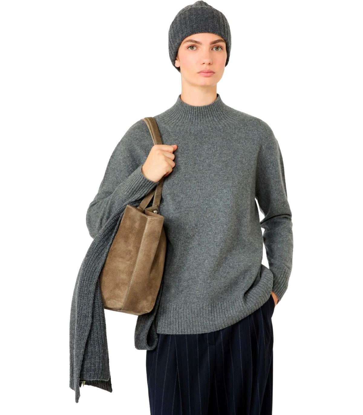 STRICKPULLOVER ELEGIA GRAU MAX MARA WEEKEND