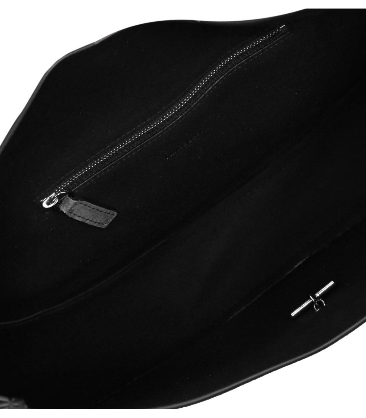 LIZ BLACK LEATHER SHOULDER BAG MINOBOSSI