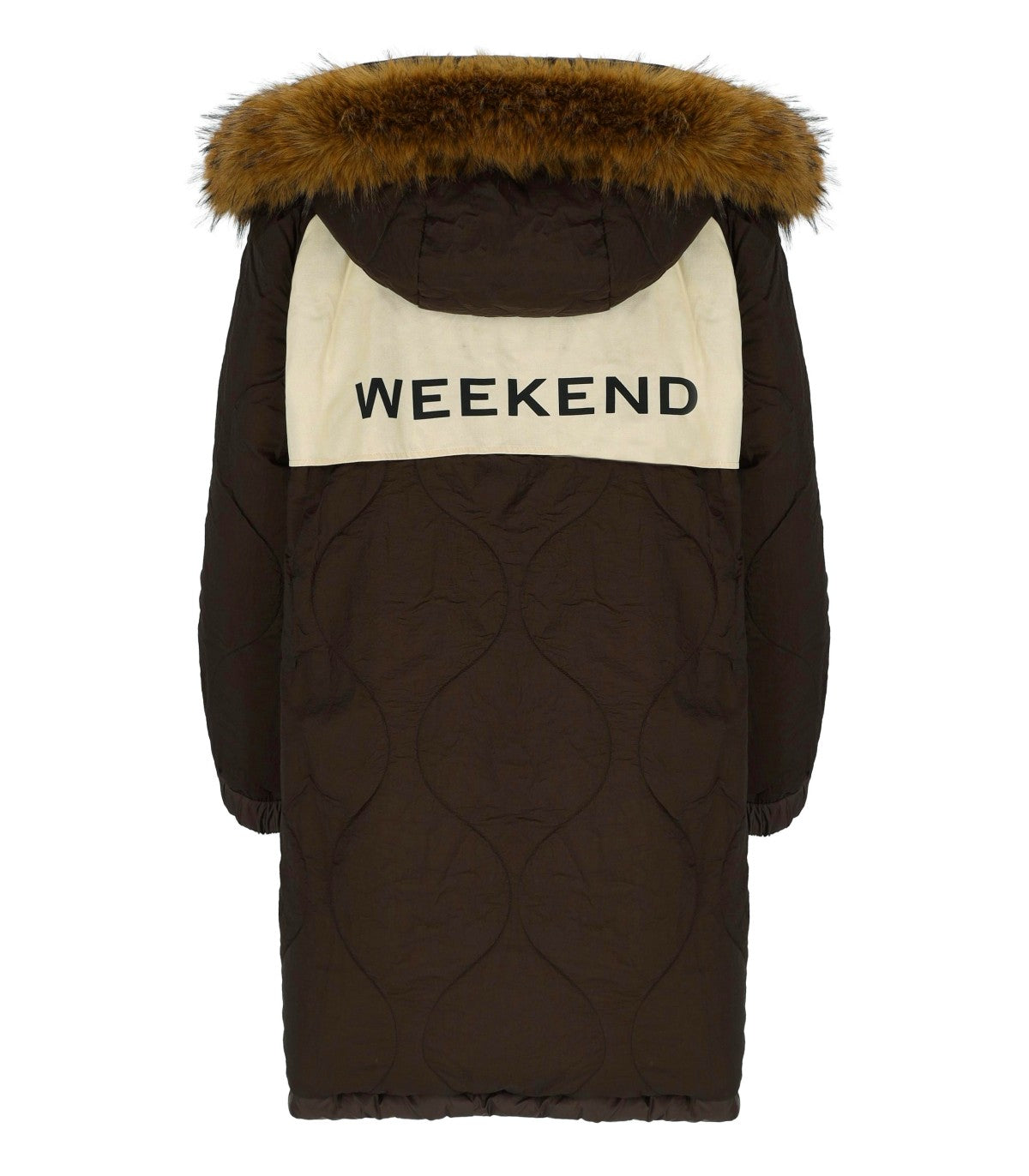PUFFER JACKET REVERSIBLE ANFORA BROWN MAX MARA WEEKEND