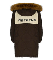 PUFFER JACKET REVERSIBLE ANFORA BROWN MAX MARA WEEKEND
