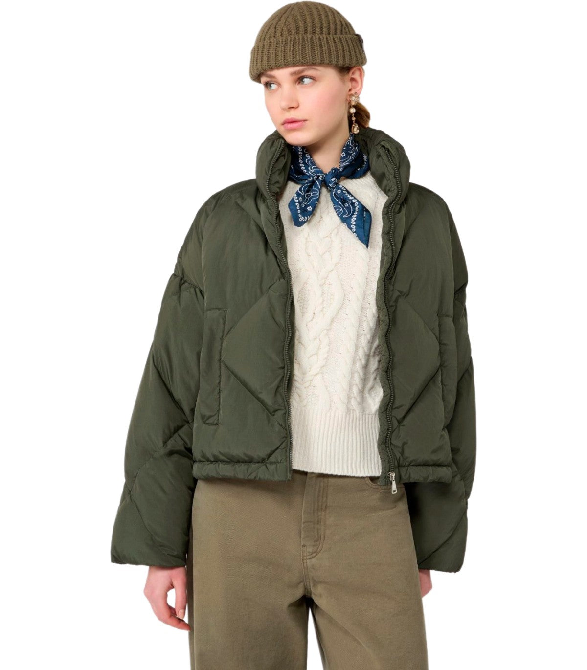 DOUDOUNE EDITO VERT MAX MARA WEEKEND