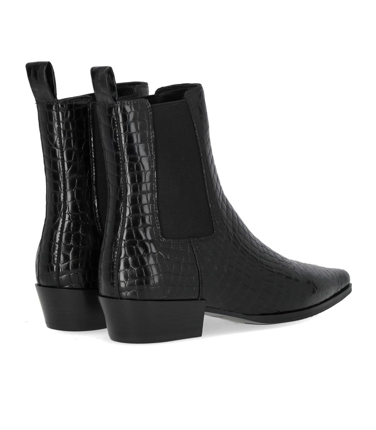 ERCOLE ANKLE BOOT IN BLACK LEATHER STRATEGIA