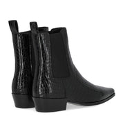ERCOLE ANKLE BOOT IN BLACK LEATHER STRATEGIA