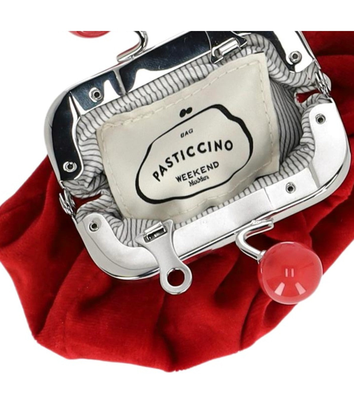 CLUTCH PASTICCINO NOCINO SAMT ROT MAX MARA WEEKEND