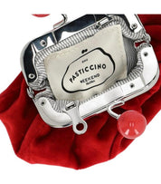 CLUTCH PASTICCINO NOCINO SAMT ROT MAX MARA WEEKEND
