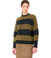 GESTREIFTER PULLOVER TUONO GRÜN MAX MARA WEEKEND