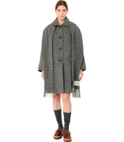 CAPPOTTO CON SCIARPA ABBINATA LATINO GRIGIO MAX MARA WEEKEND