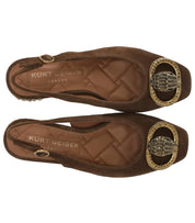 SLINGBACK CHELSEA BLOCK EN DAIM MARRON KURT GEIGER