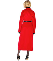 BELTED COAT RED ELISABETTA FRANCHI