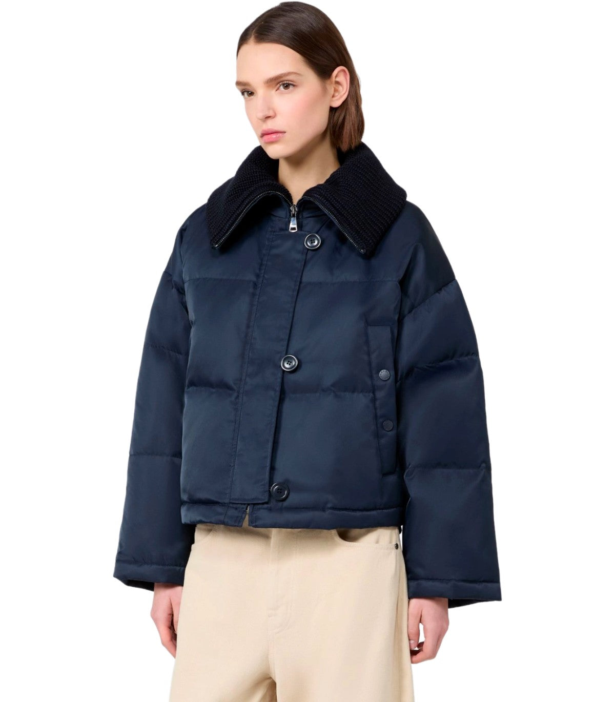 PUFFER JACKET EBURNEA BLUE MAX MARA WEEKEND