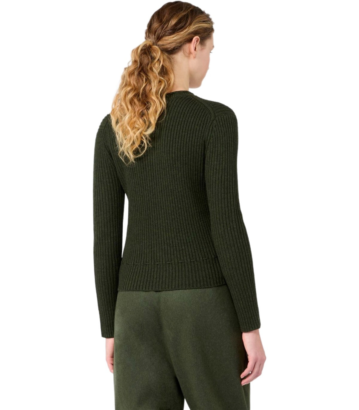 CARDIGAN KAKI VERDE MAX MARA WEEKEND