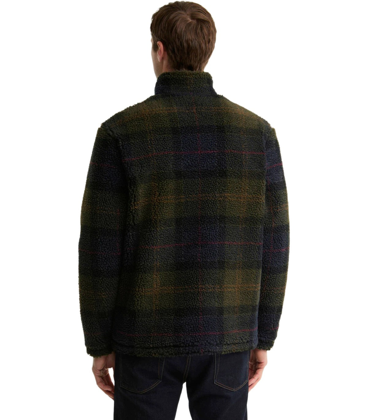 FLEECE TRUI TARTAN GROEN BARBOUR