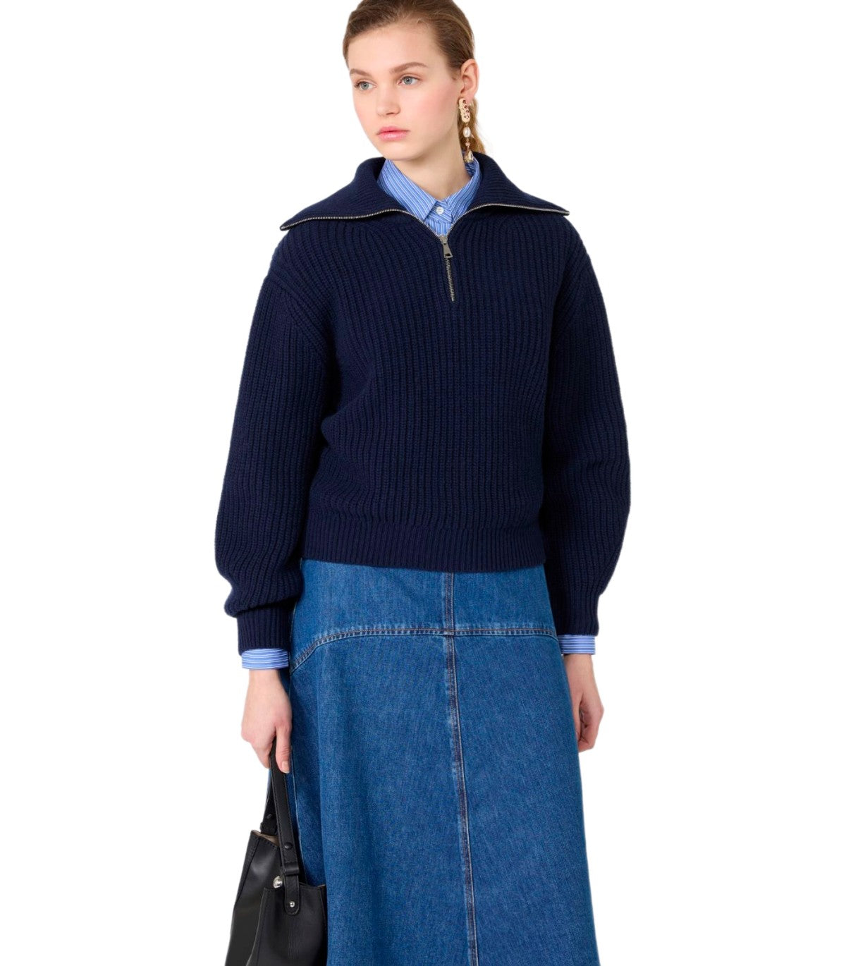 STRICKPULLOVER LASER BLAU MAX MARA WEEKEND