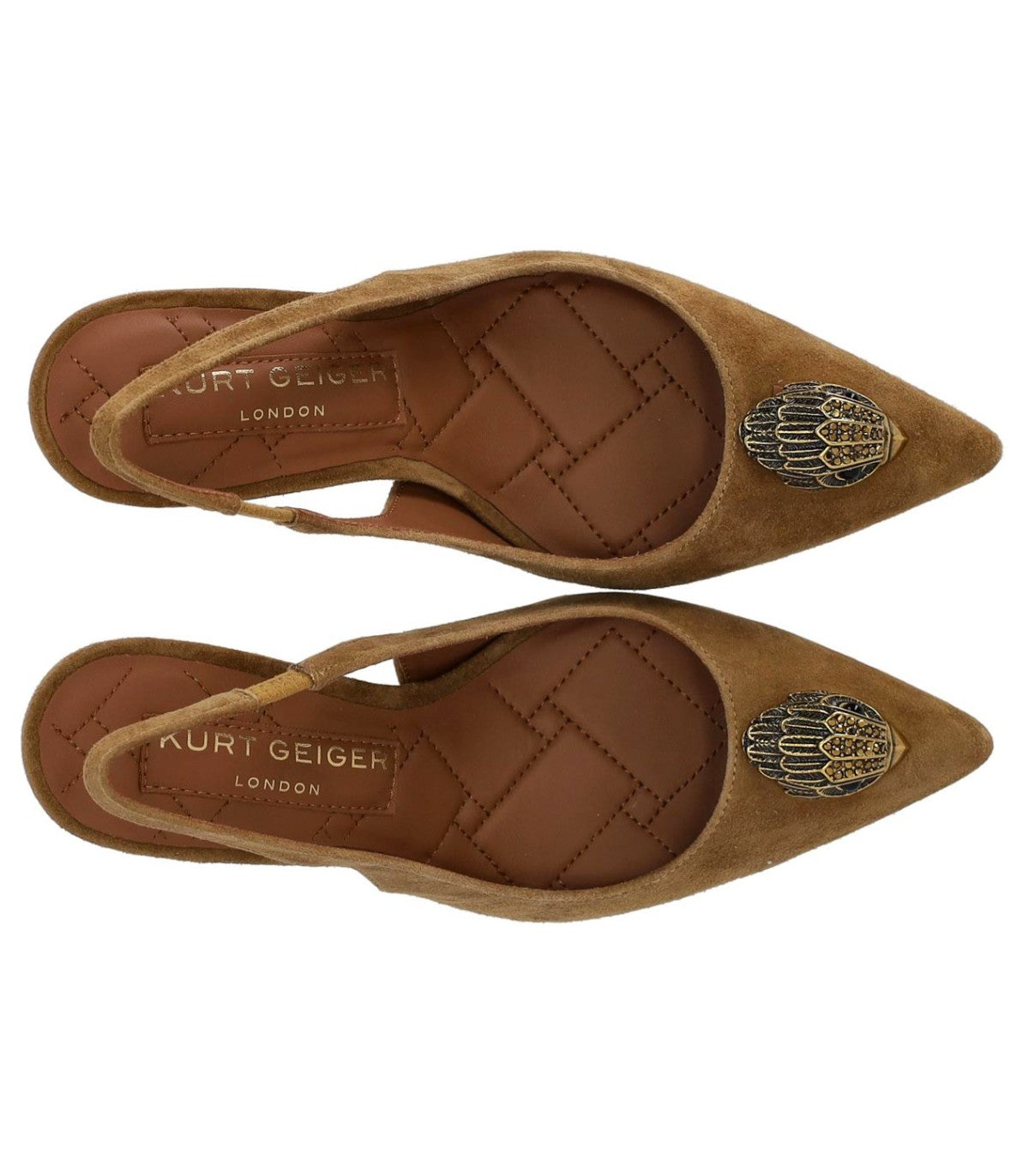 SLINGBACK BELGRAVIA IN BEIGE SUEDE KURT GEIGER