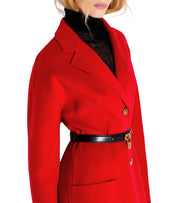 BELTED COAT RED ELISABETTA FRANCHI