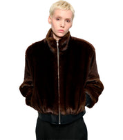 BOMBER PELLICCIA LULA MARRONE STAND STUDIO