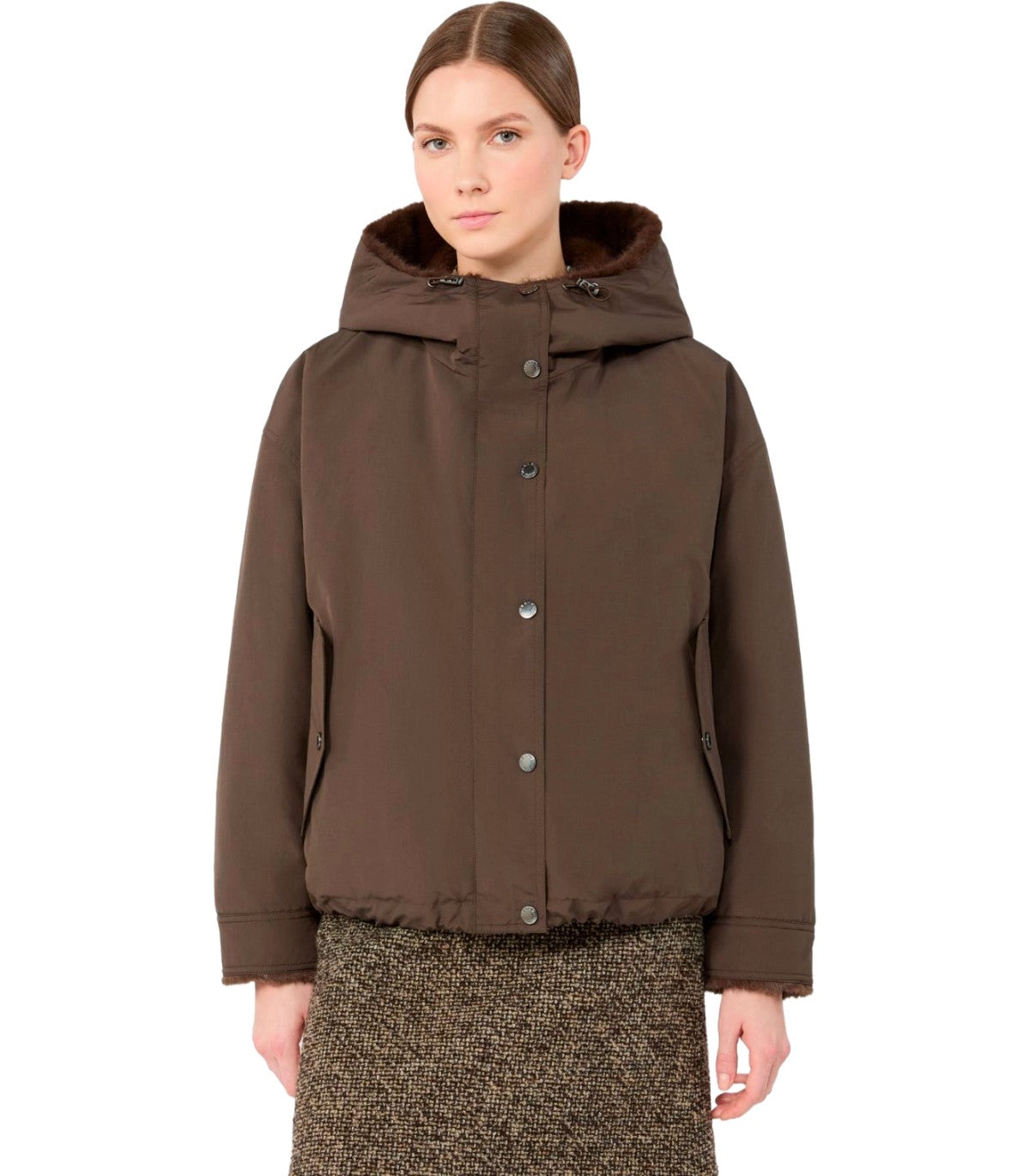 REVERSIBLE JACKET ZANNA BROWN MAX MARA WEEKEND