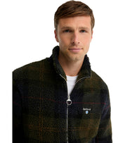 FLEECE TRUI TARTAN GROEN BARBOUR