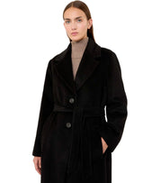 BELTED COAT BRONTE BLACK MAX MARA WEEKEND