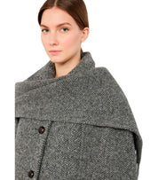 CAPPOTTO CON SCIARPA ABBINATA LATINO GRIGIO MAX MARA WEEKEND
