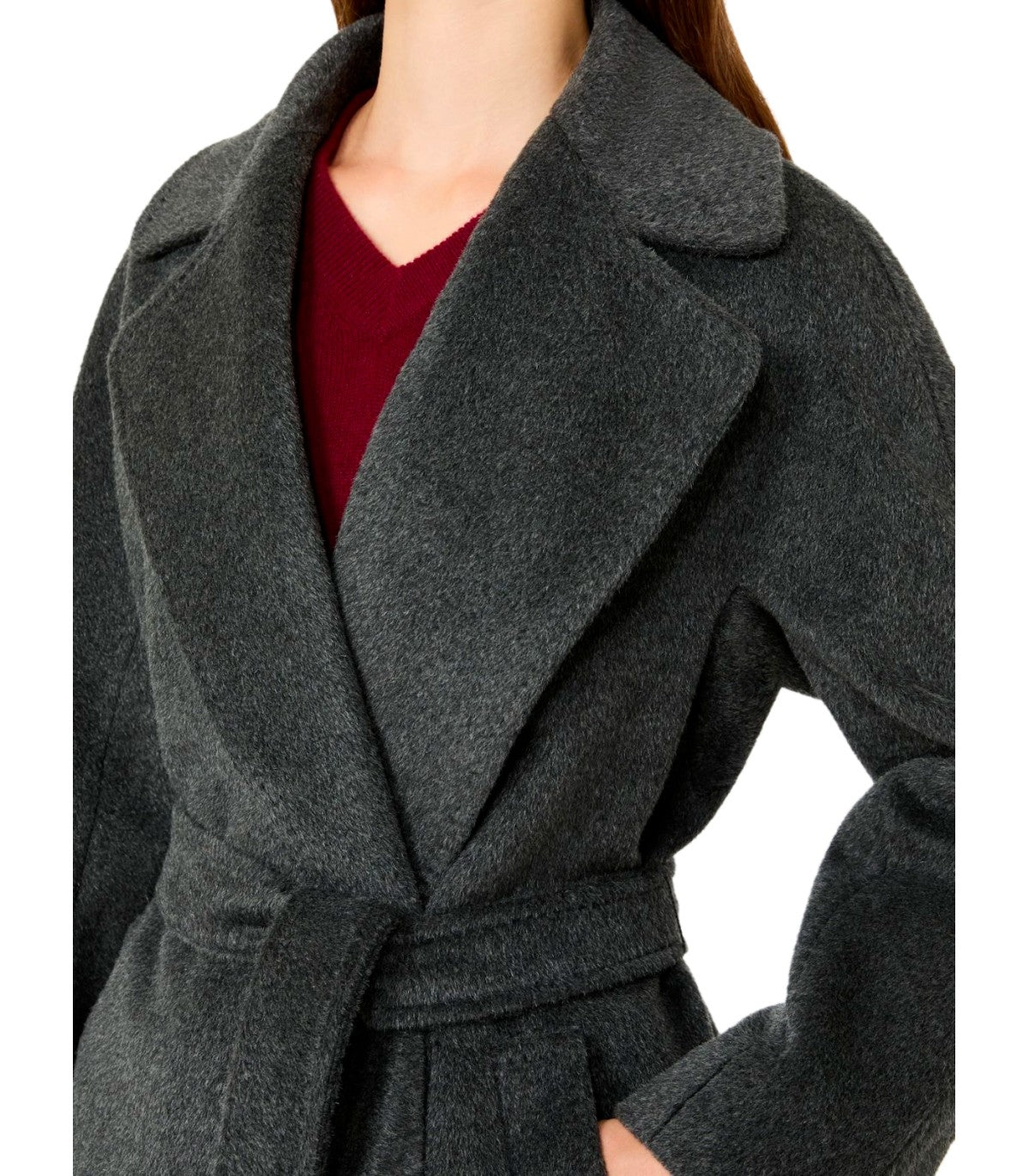 BELTED COAT TEMPERA ANTHRACITE MAX MARA WEEKEND