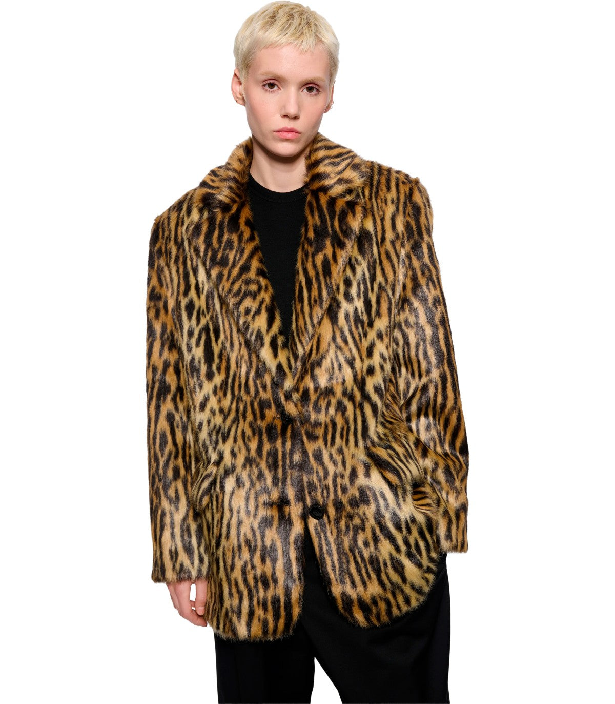 BLAZER PELLICCIA EMMIE ANIMALIER STAND STUDIO