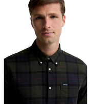 CHEMISE FORTROSE VERT BLEU BARBOUR