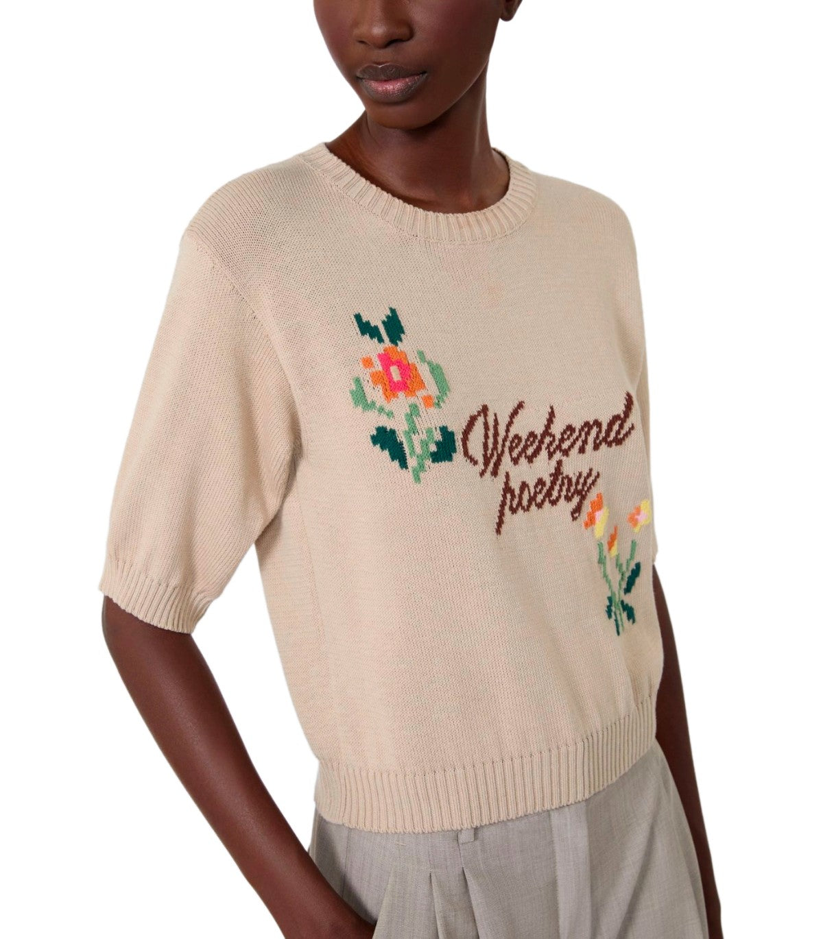 STRICKPULLOVER FIACRE FIORE BEIGE MAX MARA WEEKEND
