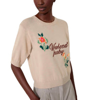 STRICKPULLOVER FIACRE FIORE BEIGE MAX MARA WEEKEND