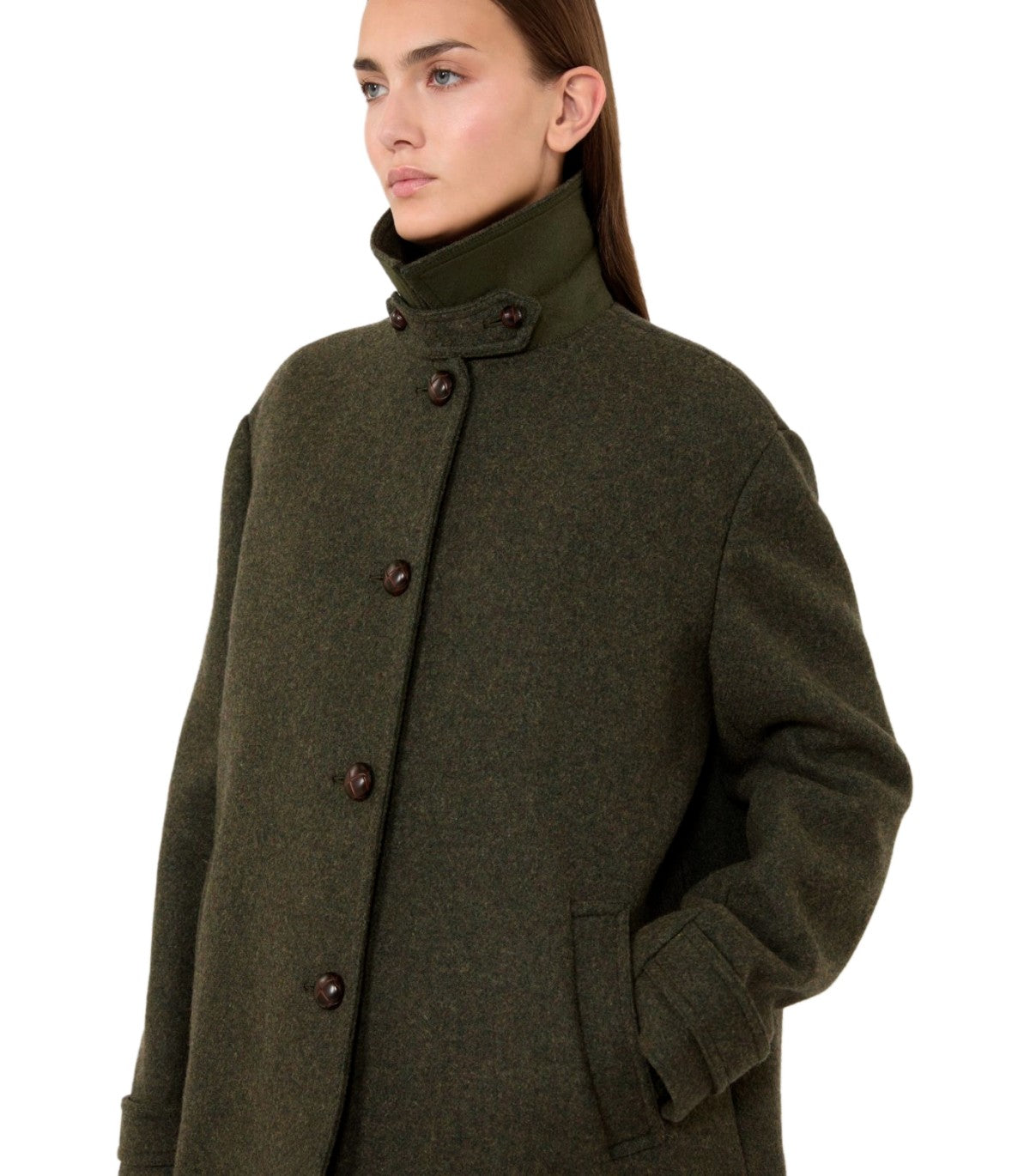 CAPPOTTO CORTO DIORAMA VERDE MAX MARA WEEKEND