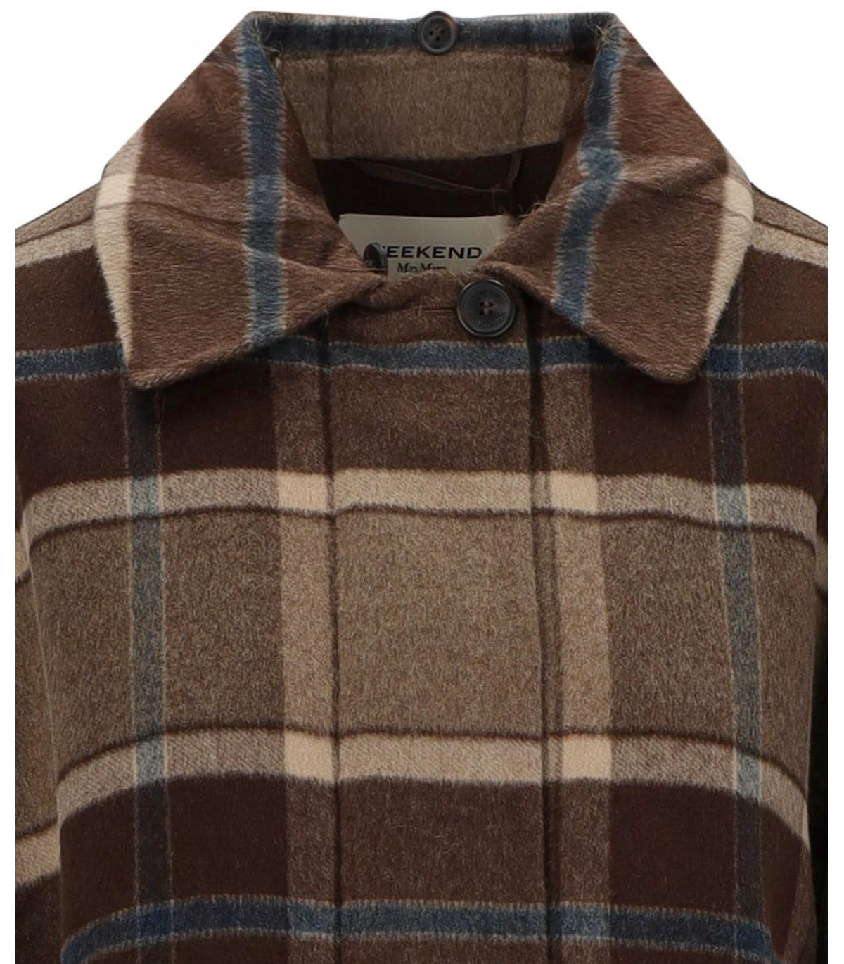 JACKET DIVINA IN WOOL CHECK BROWN MAX MARA WEEKEND