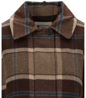 JACKET DIVINA IN WOOL CHECK BROWN MAX MARA WEEKEND