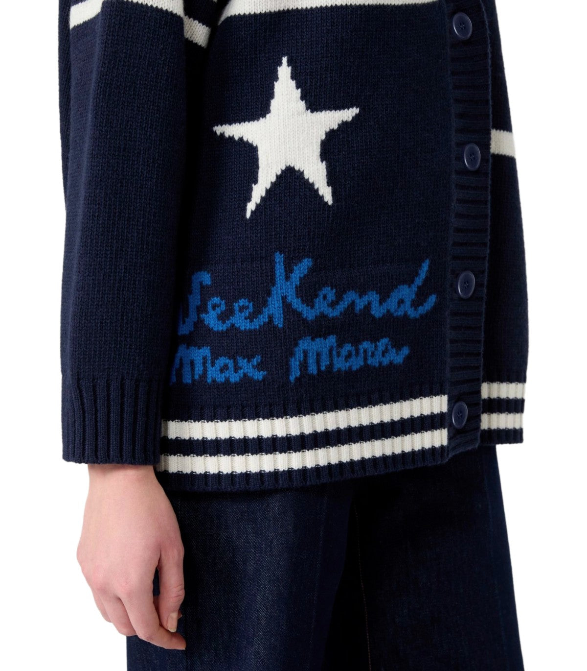 CARDIGAN BELGIO BLU MAX MARA WEEKEND