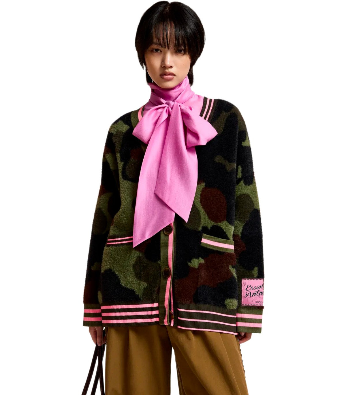 CARDIGAN KAMOO CAMOUFLAGE ESSENTIEL ANTWERP