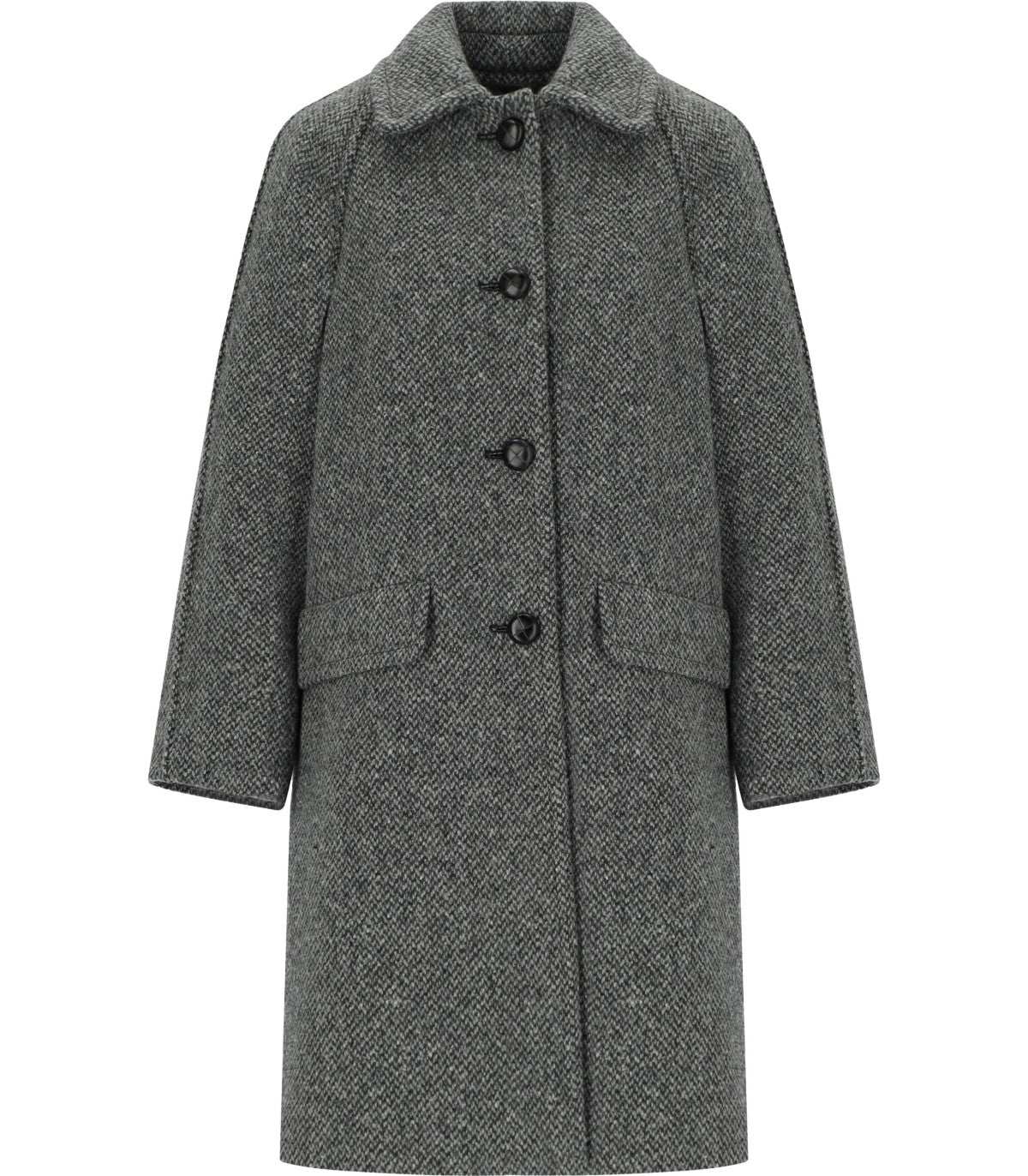 CAPPOTTO CON SCIARPA ABBINATA LATINO GRIGIO MAX MARA WEEKEND