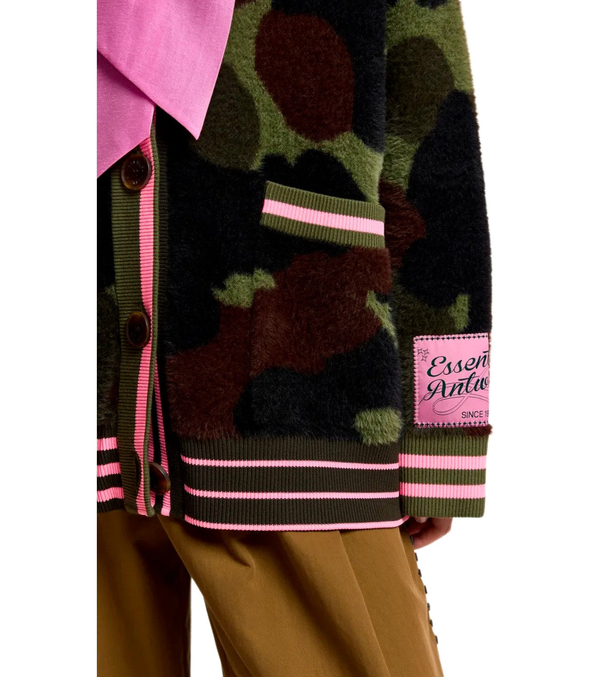 CARDIGAN KAMOO CAMOUFLAGE ESSENTIEL ANTWERP
