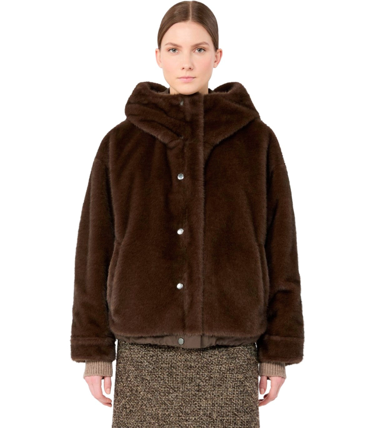 REVERSIBLE JACKET ZANNA BROWN MAX MARA WEEKEND
