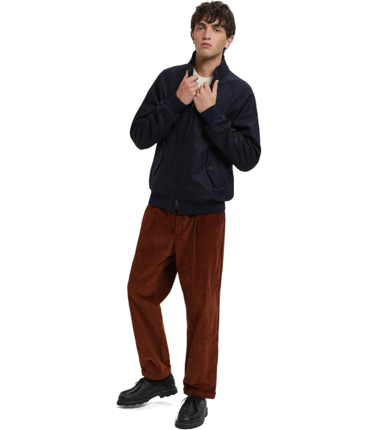 BOMBER G9 MELTON DEEP BLU BARACUTA
