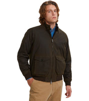 BOMBER G9 WAXED POCKET VERDE MILITARE BARACUTA