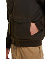 BOMBER G9 WAXED POCKET VERDE MILITARE BARACUTA