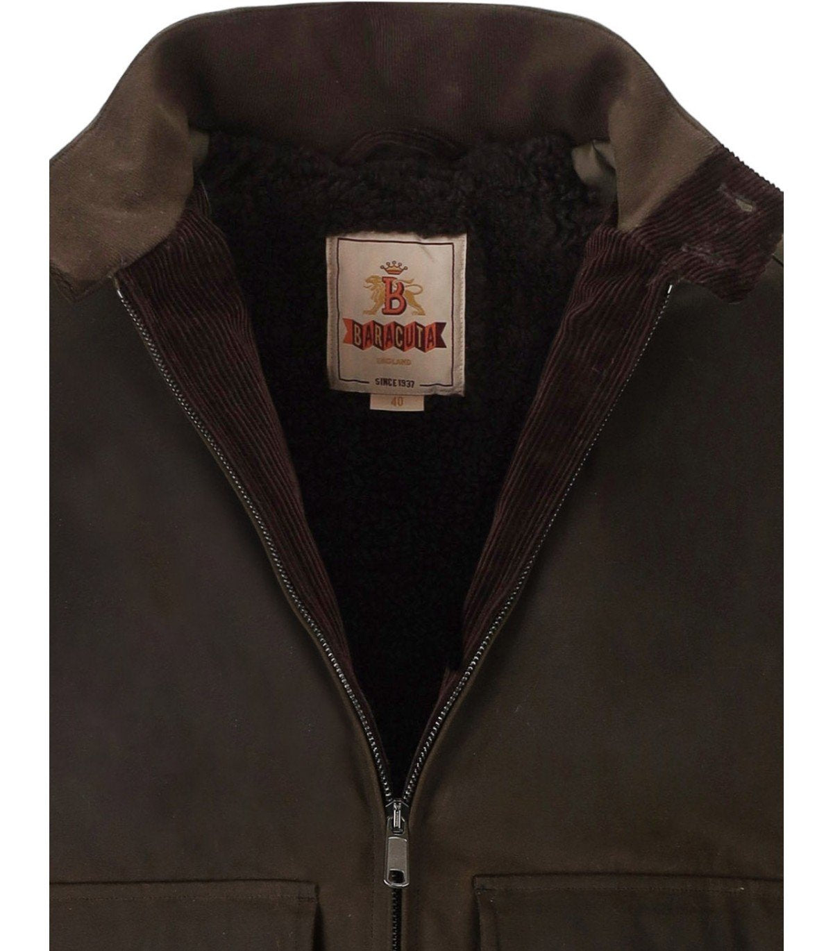 BOMBER G9 WAXED POCKET VERDE MILITARE BARACUTA